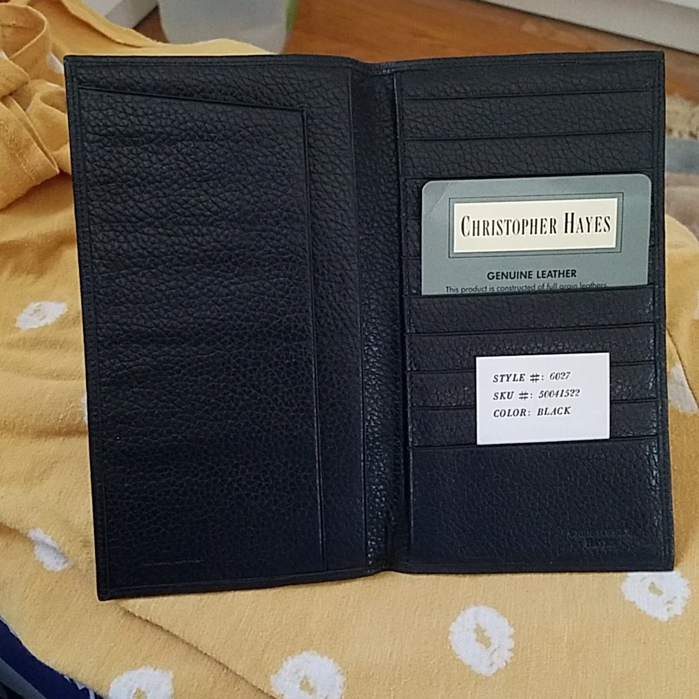 NWT Christopher Hayes leather wallet